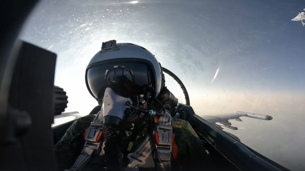 Боевая работа Су-35С на Херсонском направлении - Sputnik Литва