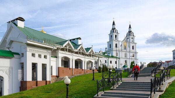 Вид на центр Минска, архивное фото - Sputnik Литва