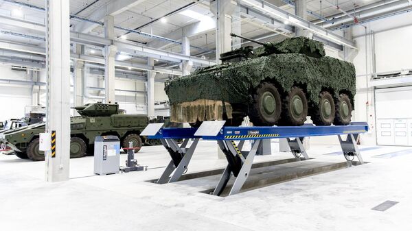 Мастерская по ремонту и обслуживанию военно-транспортной техники в Рукле - Sputnik Литва