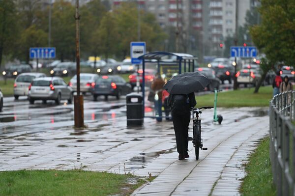 Даже с дождями и ветром этот октябрь можно считать очень теплым.  - Sputnik Литва