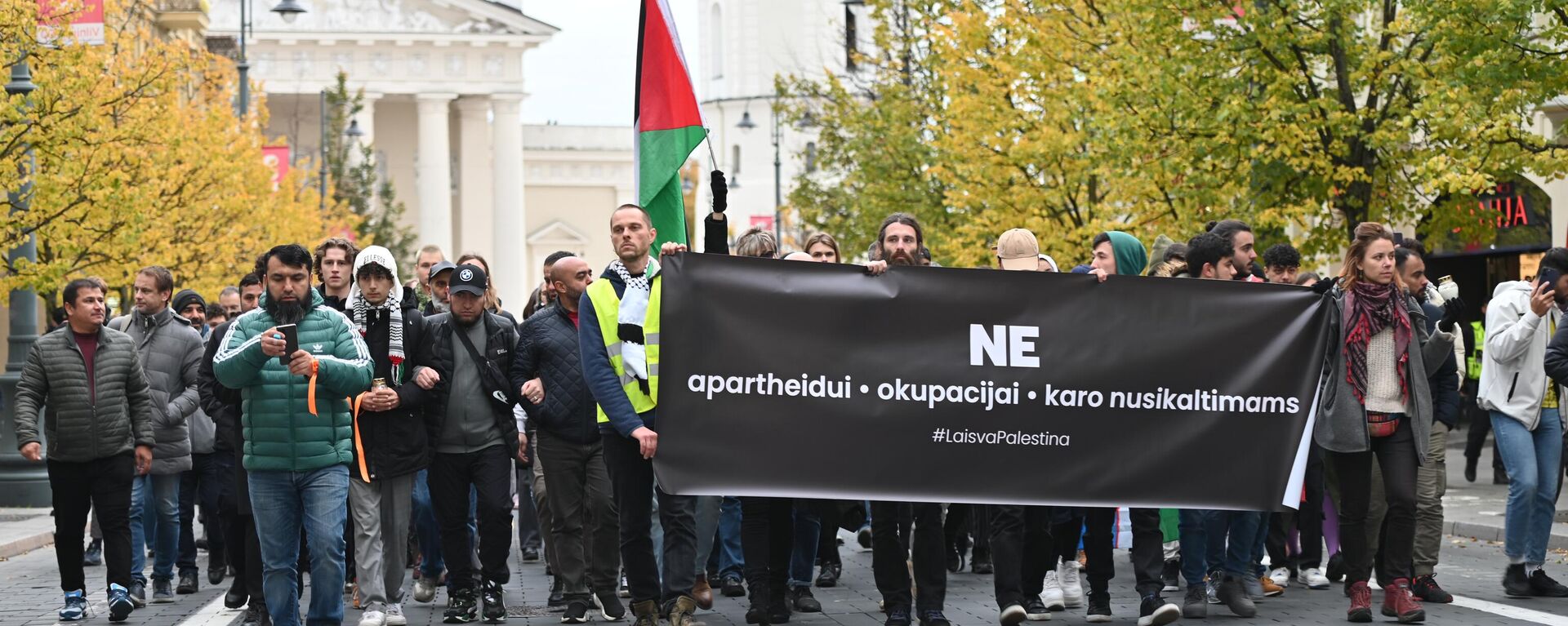 Акция солидарности с народом Палестины в Вильнюсе - Sputnik Литва, 1920, 20.10.2023