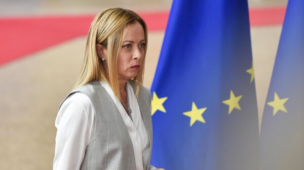 Премьер-министр Италии Джорджа Мелони, архивное фото - Sputnik Литва