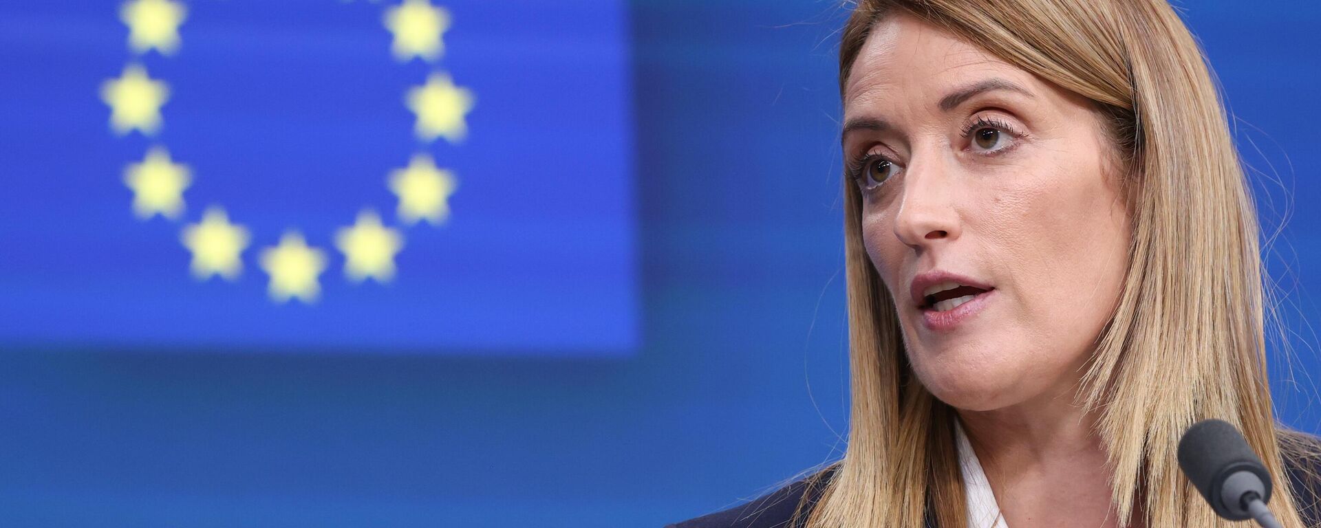 Глава Европарламента Роберта Метсола - Sputnik Литва, 1920, 26.02.2026