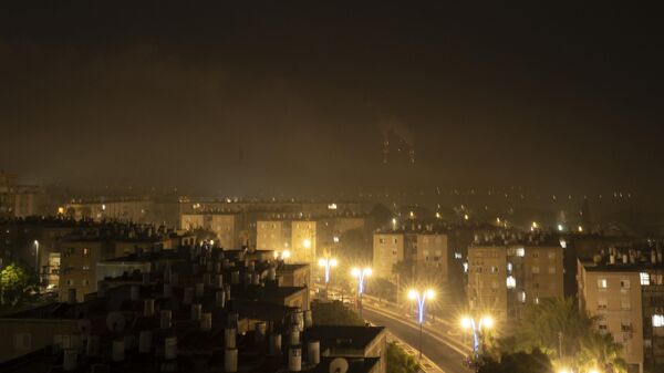 Дым при ударах Израиля по сектору Газа - Sputnik Литва