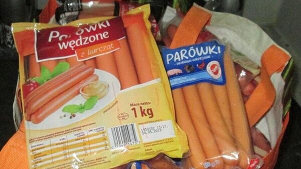 Задержанная мясная продукция из Литвы  - Sputnik Литва