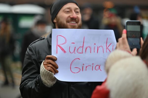 Митингующие требовали от властей изменить отношение к лесам и позаботиться об охране природы. - Sputnik Литва