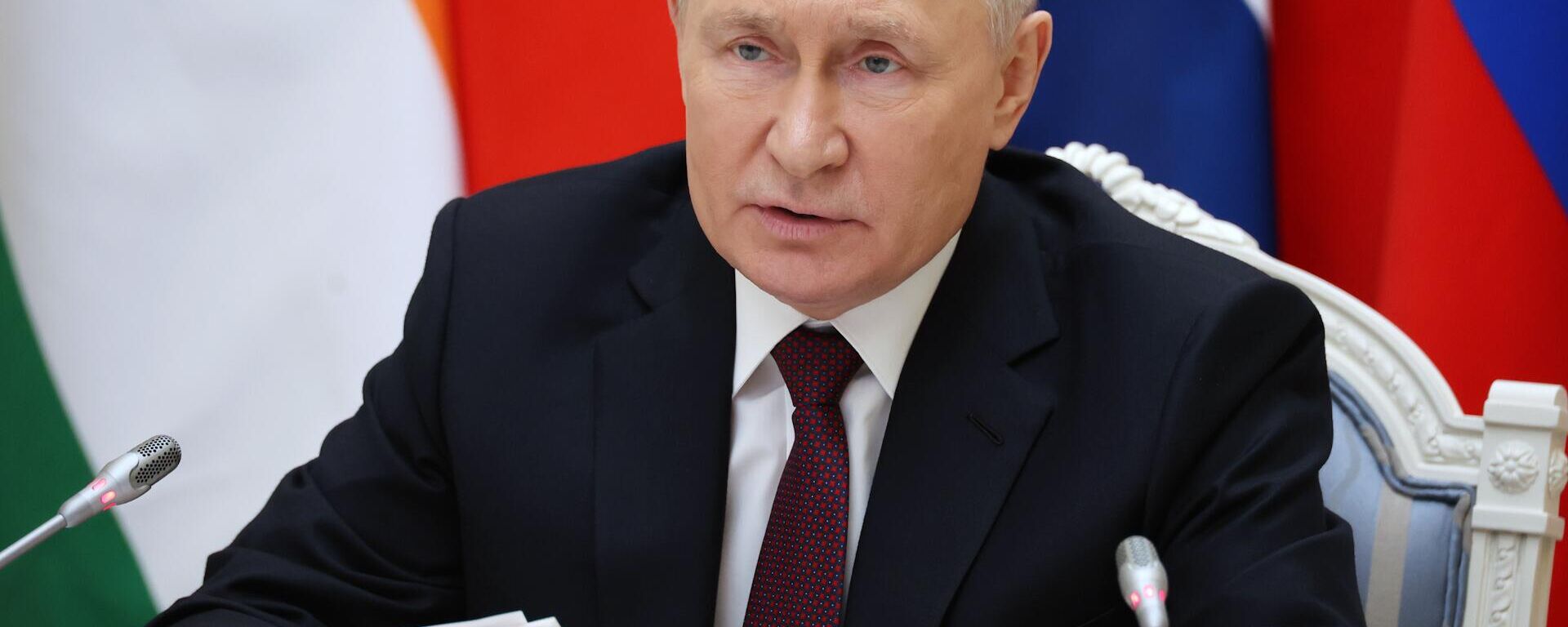 Президент России Владимир Путин на онлайн-саммите G20  - Sputnik Литва, 1920, 22.11.2023