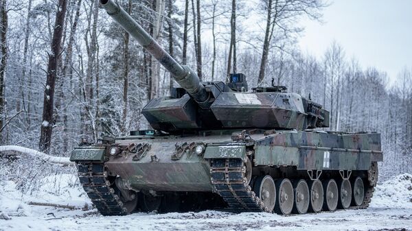 Отремонтированный в Литве немецкий танк Leopard - Sputnik Литва
