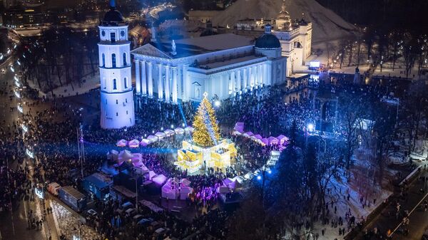 Кафедральный собор в Вильнюсе на Рождество - Sputnik Литва