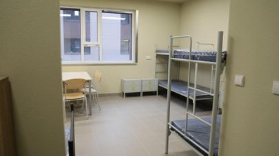 Многофункциональный центр по приему беженцев в Пабраде