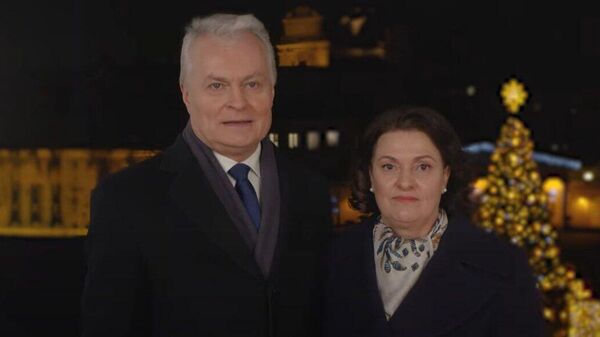 Президент Литвы Гитанас Науседа и первая леди Литвы Диана Науседене - Sputnik Литва