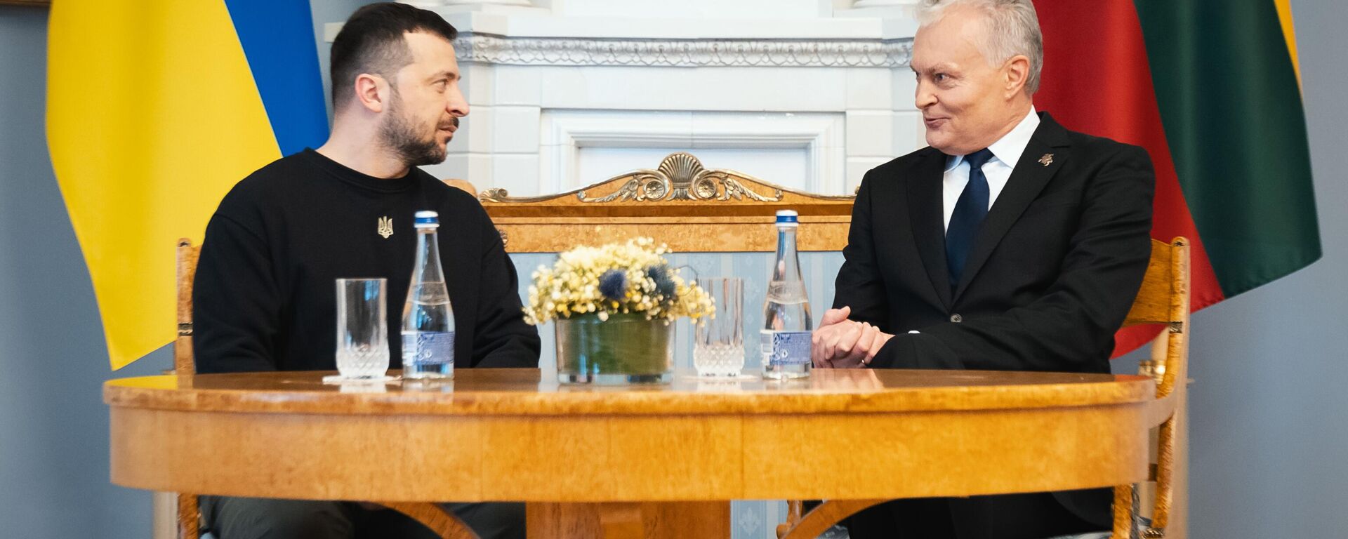 Президент Литвы Гитанас Науседа и президент Украины Владимир Зеленский - Sputnik Литва, 1920, 11.01.2024