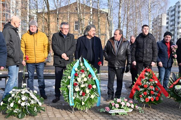 На фото: участники акции памяти павших в Афганской войне в Вильнюсе. - Sputnik Литва
