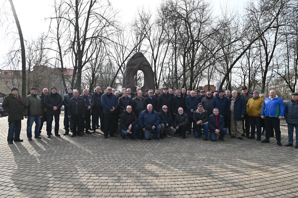 На фото: участники памятной акции в Вильнюсе. - Sputnik Литва