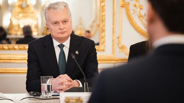 Президент Литвы Гитанас Науседа встретился с президентом Франции Эмманюэлем Макроном - Sputnik Литва