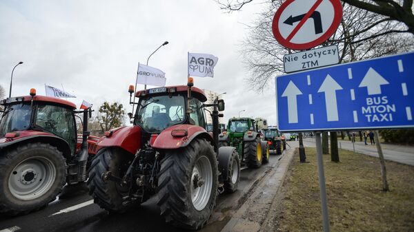 Протесты фермеров в Варшаве - Sputnik Литва