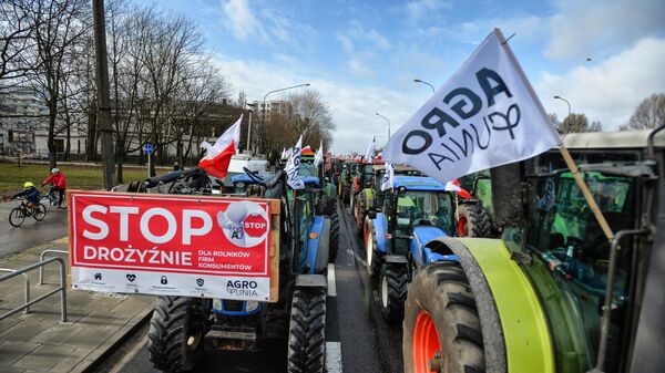 Протесты фермеров в Варшаве - Sputnik Литва