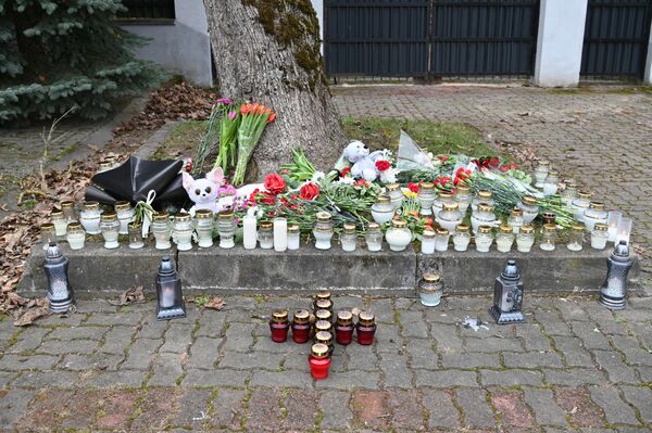 На фото: акция жителей Литвы в память о жертвах теракта в &quot;Крокус сити холле&quot;. - Sputnik Литва