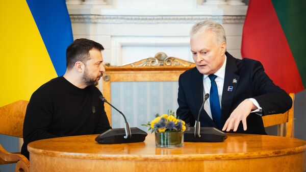 Владимир Зеленский и президент Литвы Гитанас Науседа - Sputnik Литва