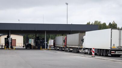 КПП "Мядининкай" ("Каменный Лог") на литовско-белорусской границе