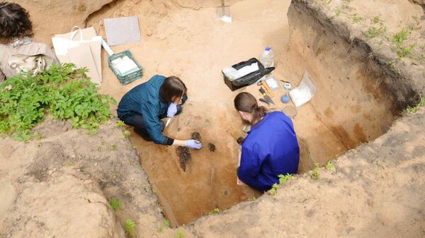 В Вильнюсе, на месте расположения Вяркяйского имения, археологи обнаружили могилы XIII-XIV веков - Sputnik Литва