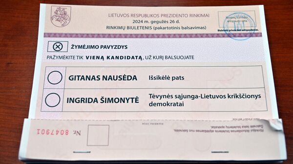 Досрочное голосование на втором туре выборов президента Литвы - Sputnik Литва