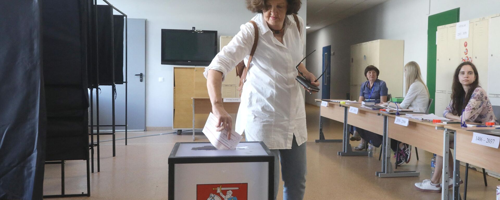 Голосование во время второго тура выборов президента Литвы - Sputnik Литва, 1920, 26.05.2024