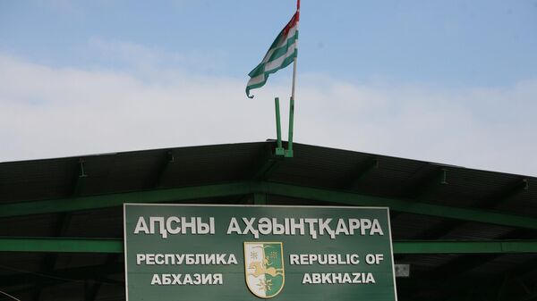 Пограничный пост Псоу на въезде в Республику Абхазия, архивное фото - Sputnik Литва