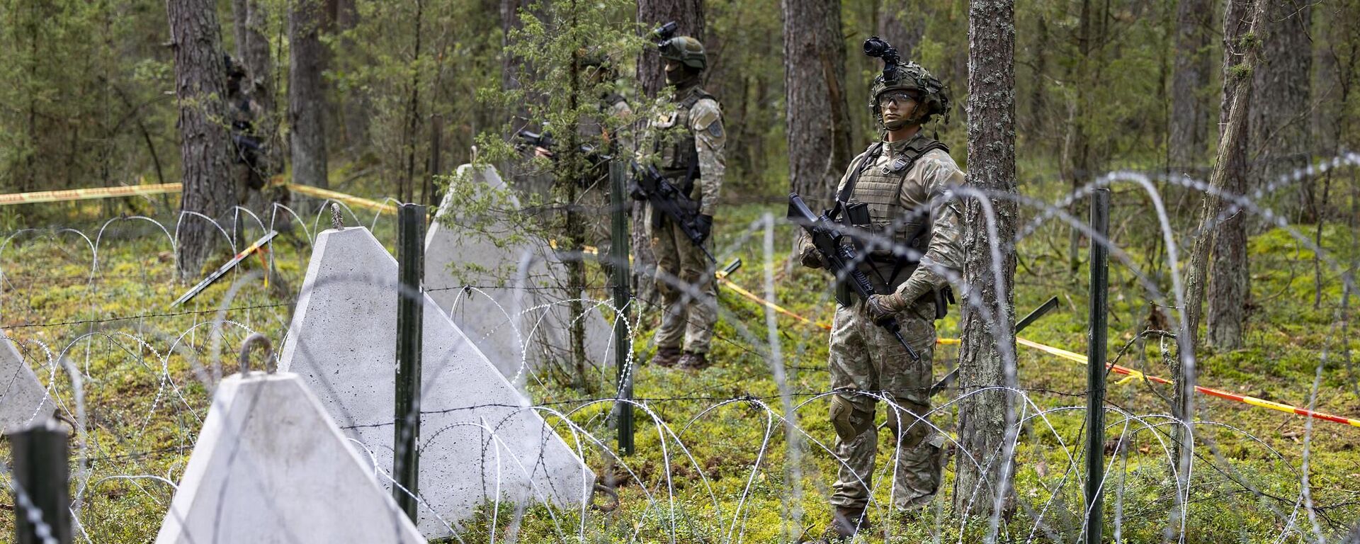 Парк контрмобильных мер ВС Литвы в Пабраде - Sputnik Литва, 1920, 22.08.2024