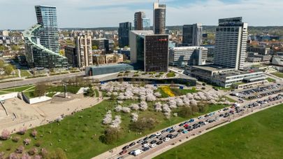 Вид Вильнюса, архивное фото