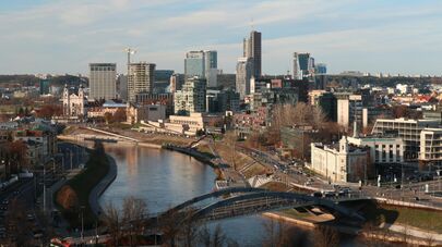 Вид Вильнюса, архивное фото