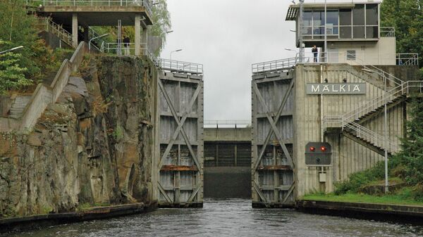 Шлюз Мялкия на Сайменском канале, архивное фото - Sputnik Литва
