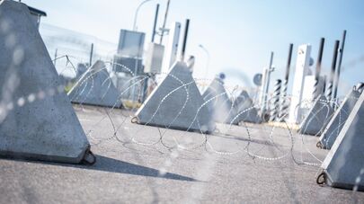 "Зубы дракона" у моста Королевы Луизы в Панемуне, архивное фото