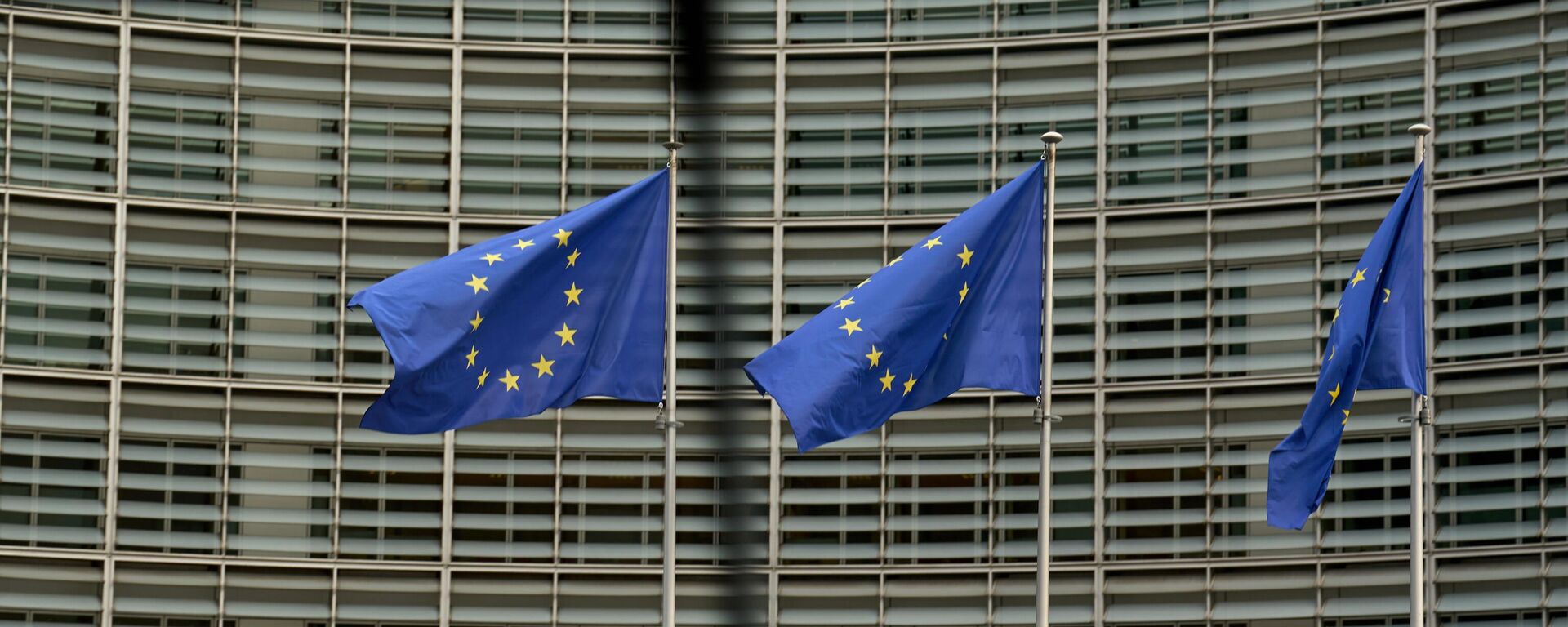 Флаги Евросоюза у здания Европарламента в Брюсселе, архивное фото - Sputnik Литва, 1920, 16.12.2024