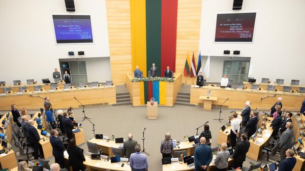 Зал заседаний Сейма Литвы, архивное фото - Sputnik Литва