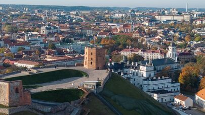 Вид Вильнюса, архивное фото