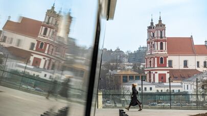 Вид на Вильнюсский университет, архивное фото