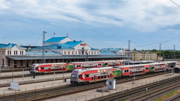 Железнодорожный вокзал Вильнюса, архивное фото - Sputnik Литва