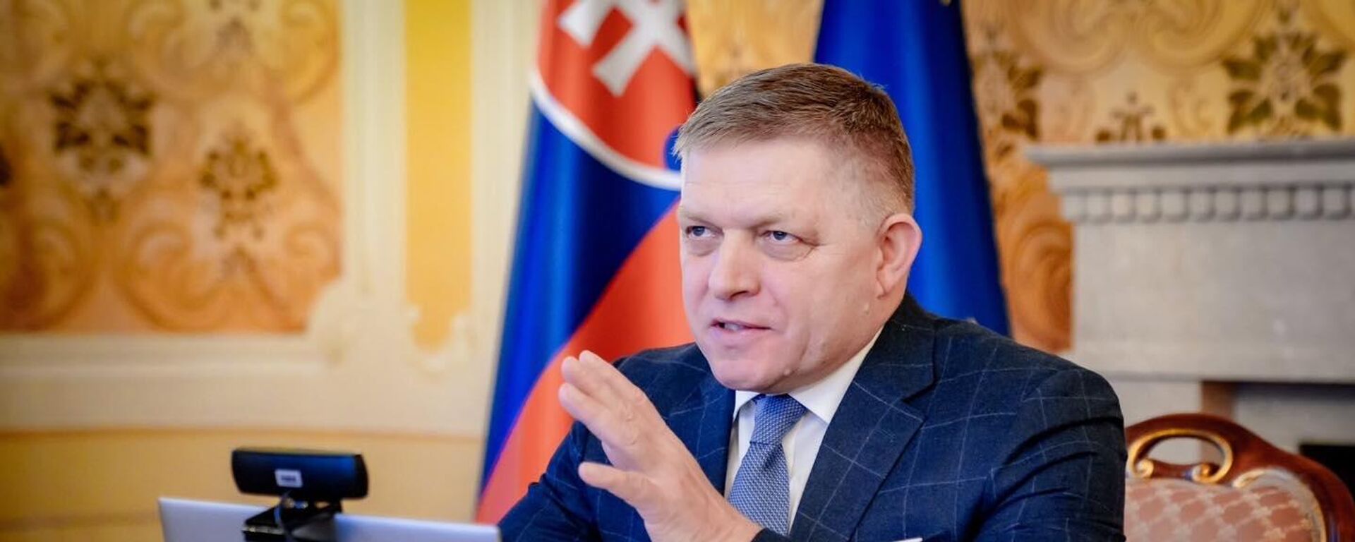 Премьер-министр Словакии Роберт Фицо - Sputnik Литва, 1920, 25.04.2026