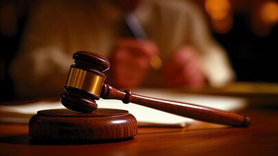 Судейский молоток, архивное фото