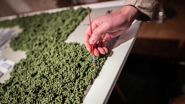 Изготовление макета военного городка, архивное фото - Sputnik Литва