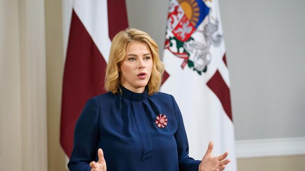 Премьер-министр Латвии Эвика Силиня, архивное фото - Sputnik Литва