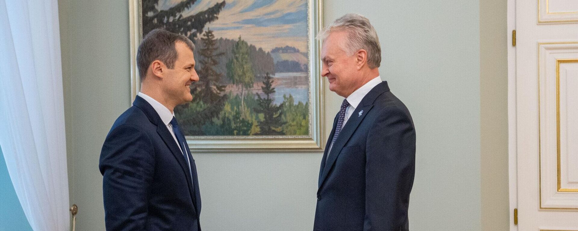 Президент Литвы Гитанас Науседа и премьер-министр Гинтаутас Палуцкас, архивное фото - Sputnik Литва, 1920, 30.06.2025
