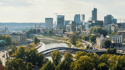 Вид Вильнюса, архивное фото