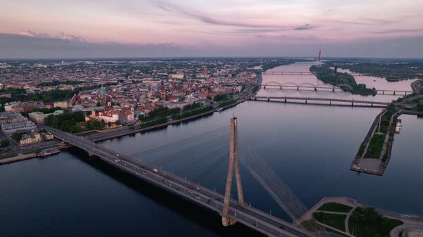 Вантовый мост в Риге, архивное фото - Sputnik Литва