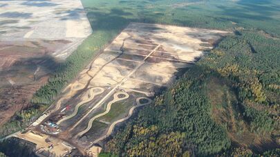 Строительство стрелковых комплексов на полигоне Руднинкай