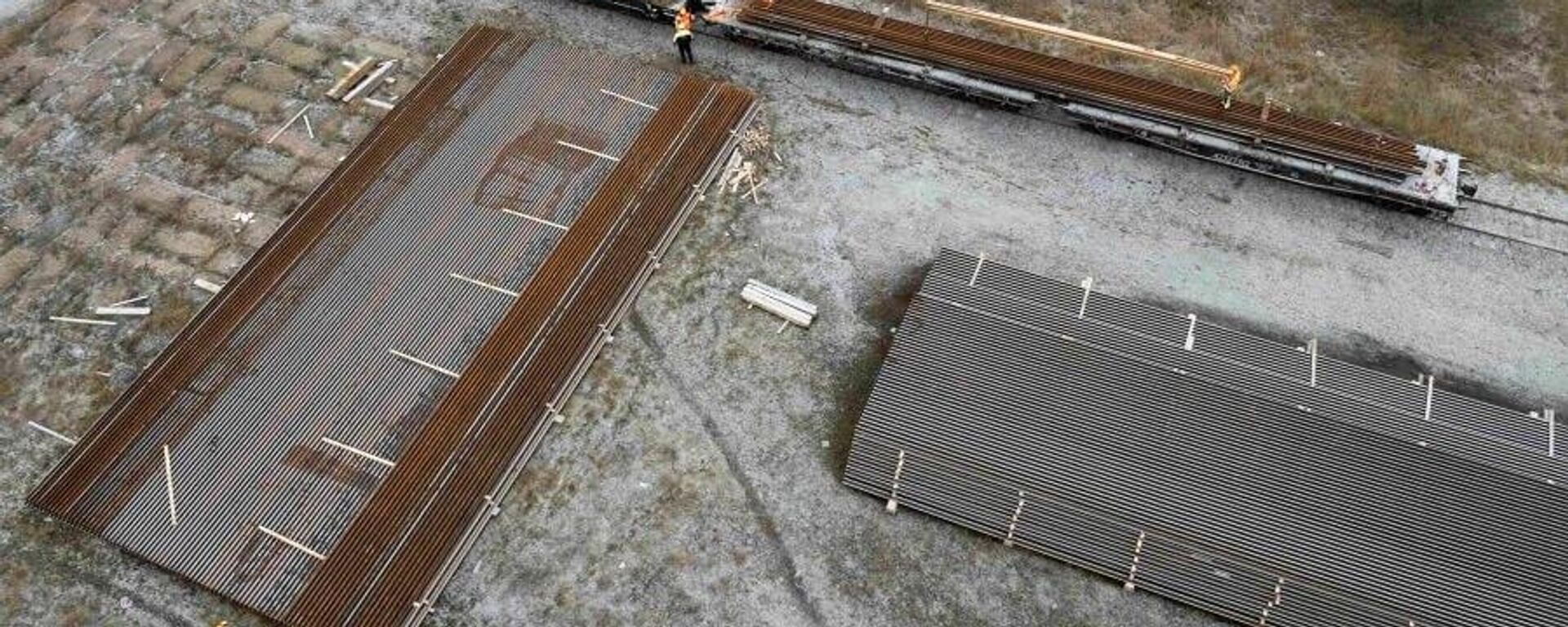 Рельсы для строительства железнодорожной магистрали Rail Baltica в Литве, архивное фото - Sputnik Литва, 1920, 06.02.2026