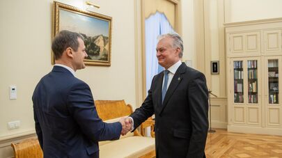 Премьер-министр Литвы Гинтаутас Палуцкас и президент Литвы Гитанас Науседа