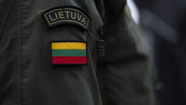 Флаг Литвы, нашивка, архивное фото - Sputnik Литва