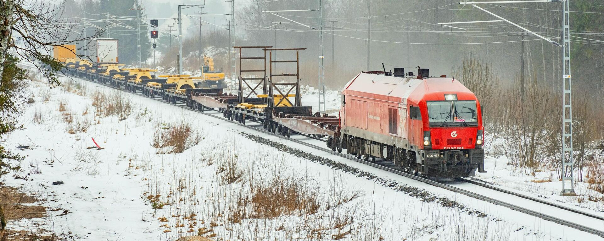 Грузовой поезд компании LTG Cargo  - Sputnik Литва, 1920, 31.01.2025